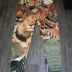 Freeze Animal Print Leggings - Multicolor